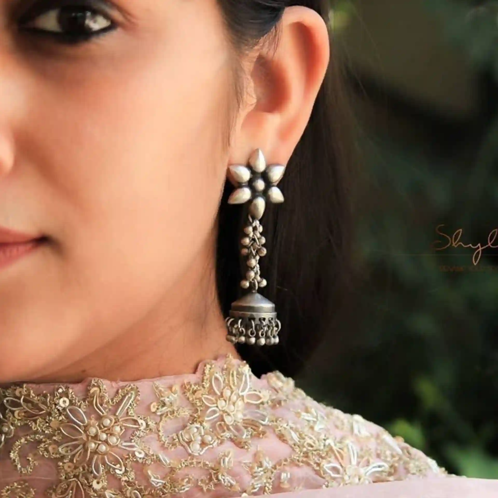 Half Face DP Earrings